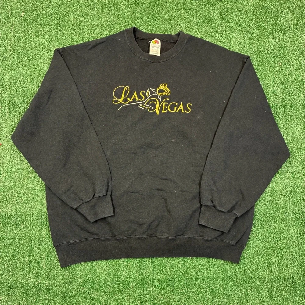 Vintage‎ Las Vegas Embroidered Crewneck Sweatshirt